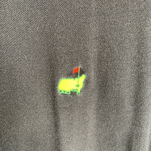 Augusta National Golf Shop Slazenger Mens Polo Shirt XL Black SS Collared - Picture 3 of 10